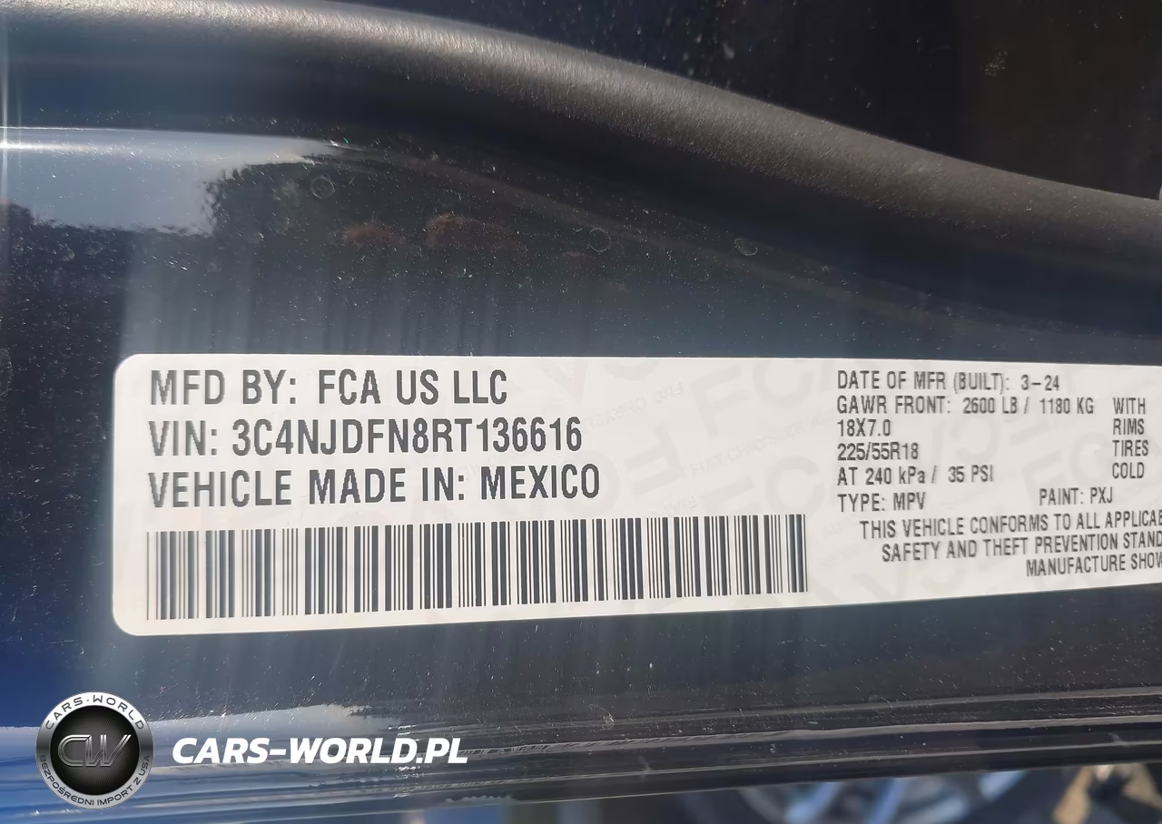 2024 Jeep Compass Latitude Lux Fwd VIN:3C4NJDFN8RT136616 - 9