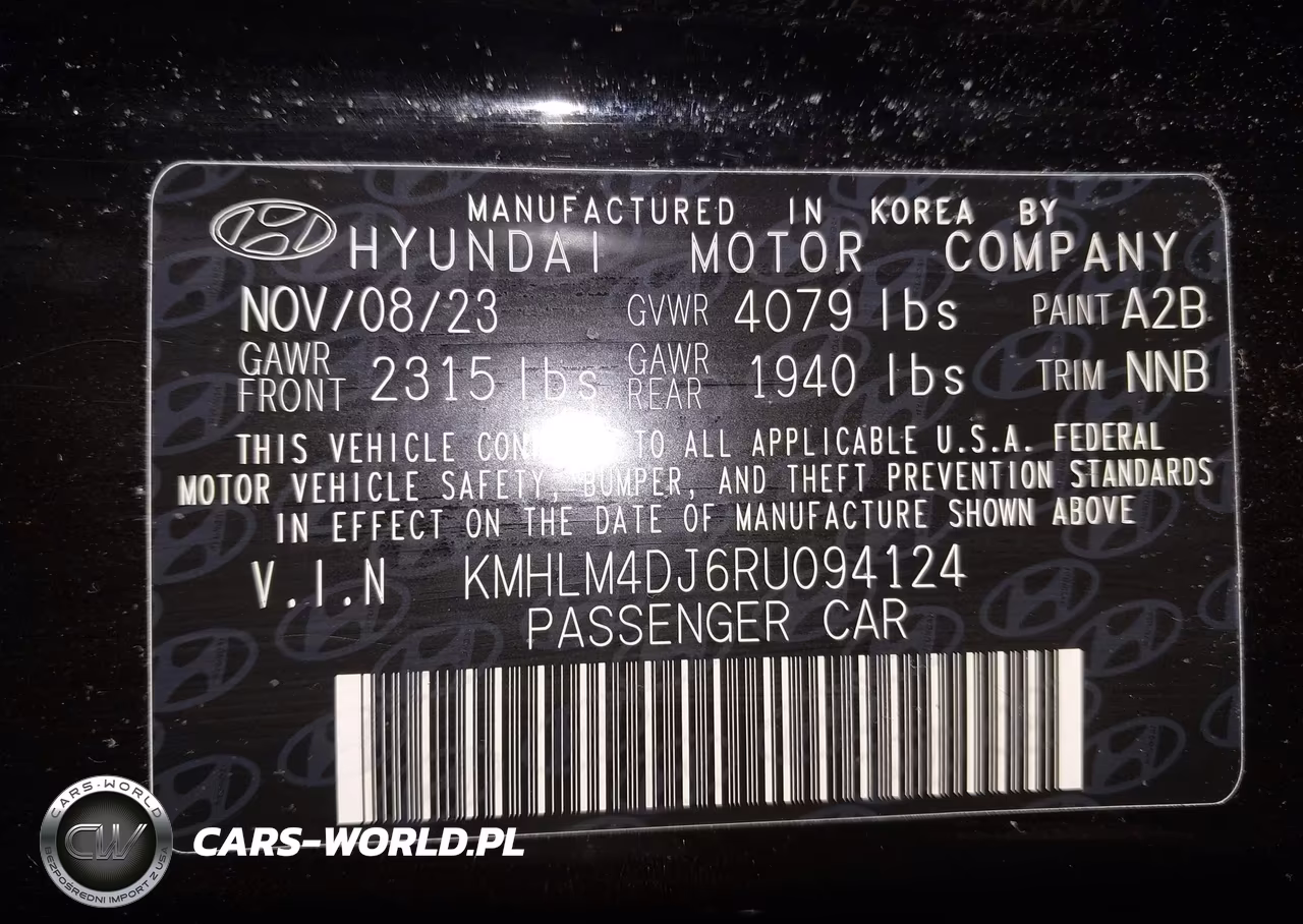 2024 Hyundai Elantra Hybrid Blue VIN:KMHLM4DJ6RU094124 - 9