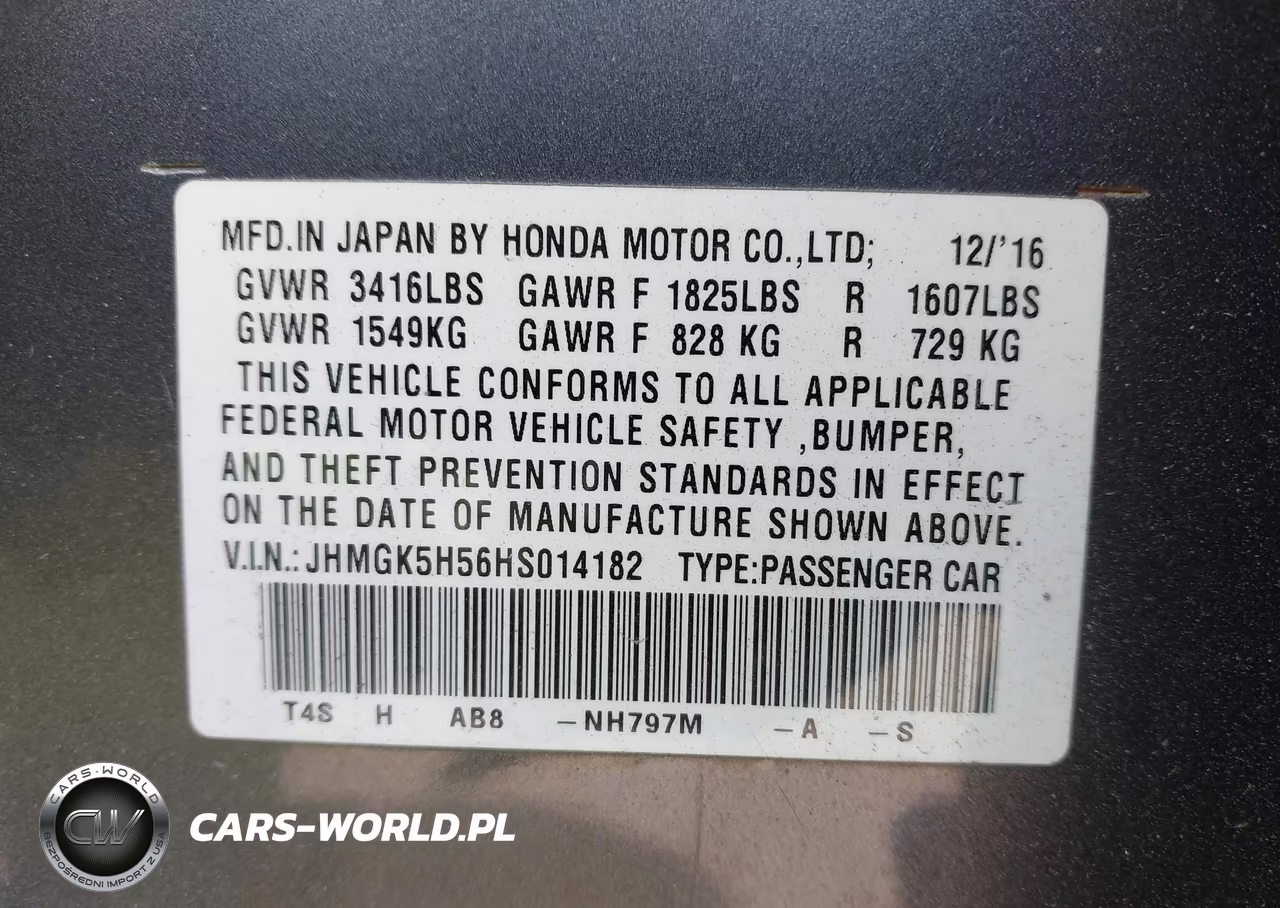 2017 Honda Fit Lx VIN:JHMGK5H56HS014182 - 9