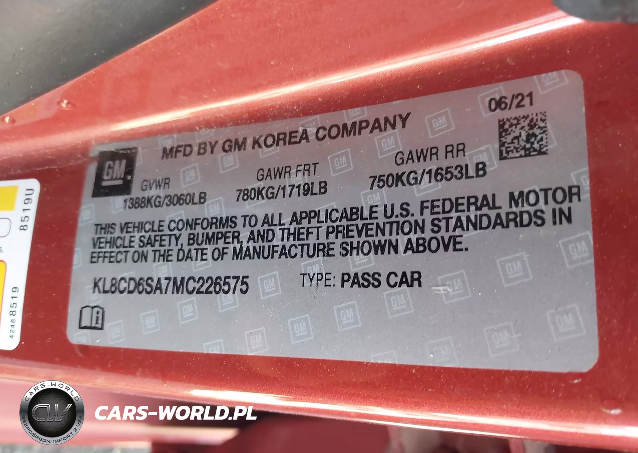 2021 Chevrolet Spark Fwd 1Lt Automatic VIN:KL8CD6SA7MC226575 - 9