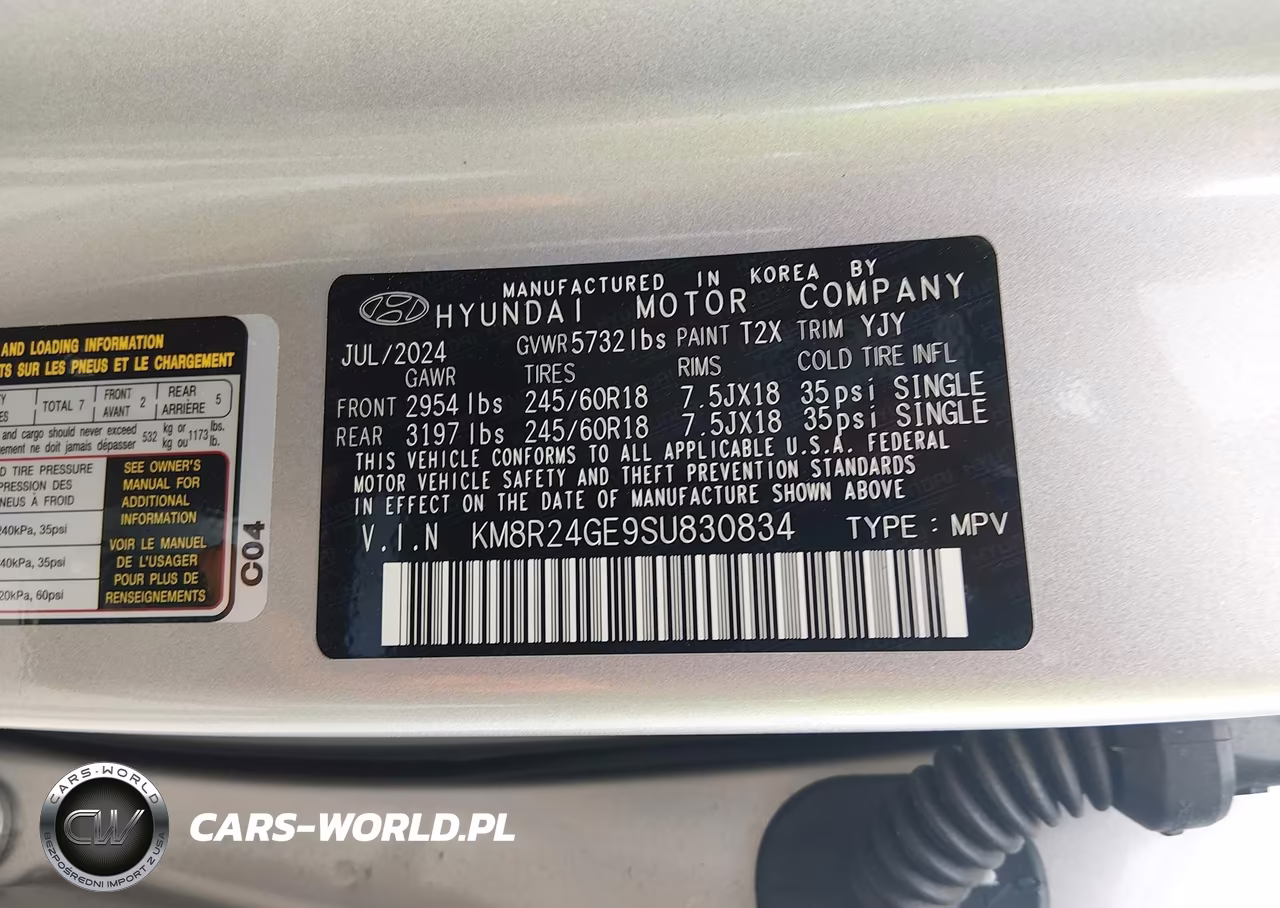 2025 Hyundai Palisade Sel VIN:KM8R24GE9SU830834 - 9