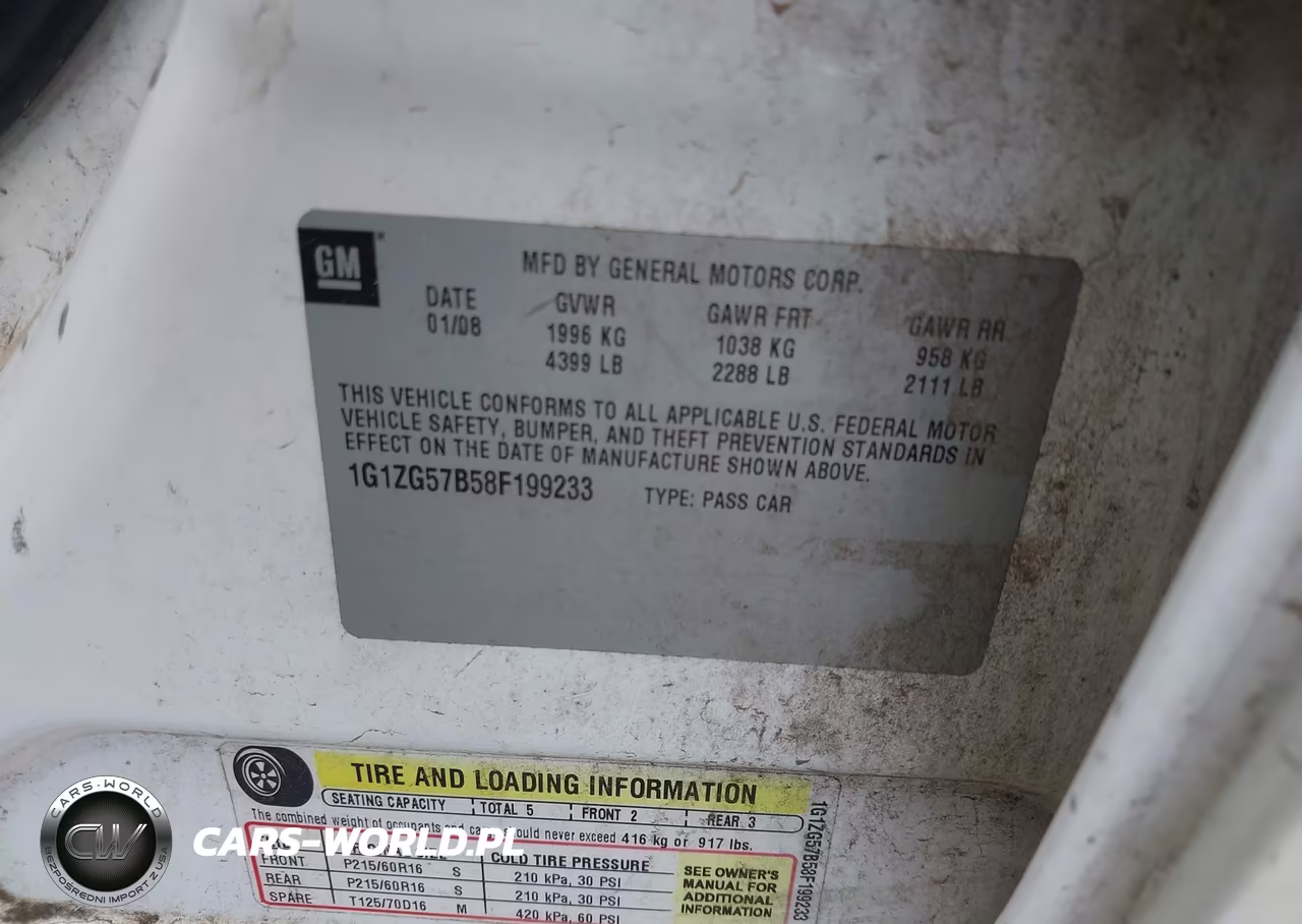 2008 Chevrolet Malibu Ls VIN:1G1ZG57B58F199233 - 9