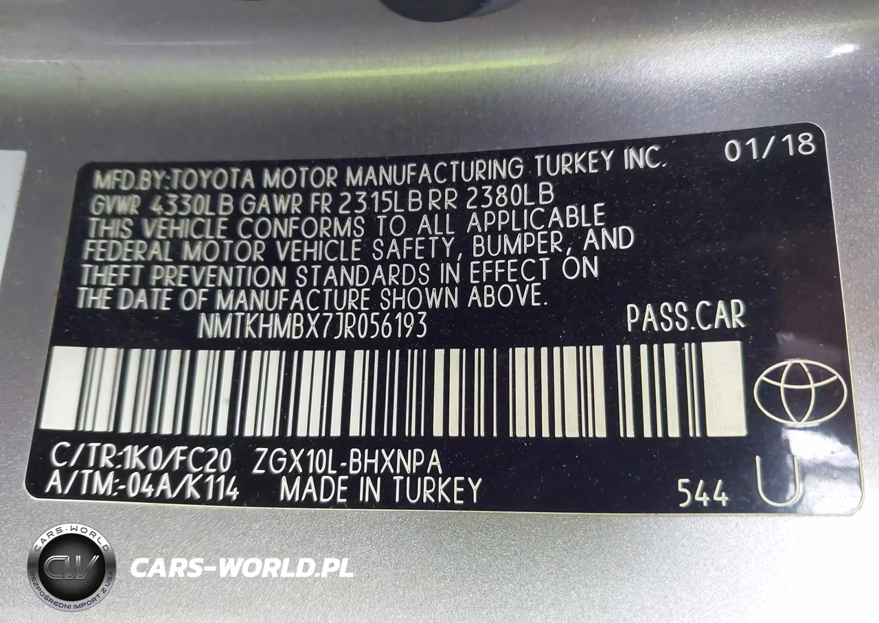 2018 Toyota C-Hr Xle Premium VIN:NMTKHMBX7JR056193 - 9