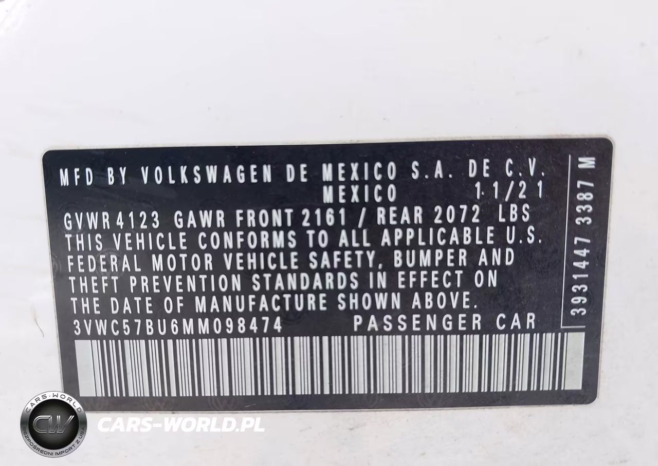 2021 Volkswagen Jetta 1.4T R-Line-1.4T S-1.4T Se VIN:3VWC57BU6MM098474 - 9