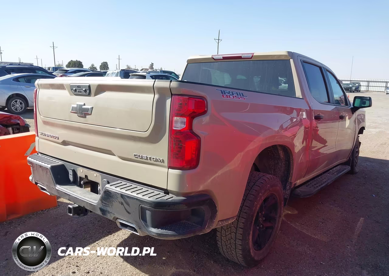 2022 Chevrolet Silverado 1500 4Wd Short Bed Custom Trail Boss VIN:3GCPDCED6NG639843 - 4