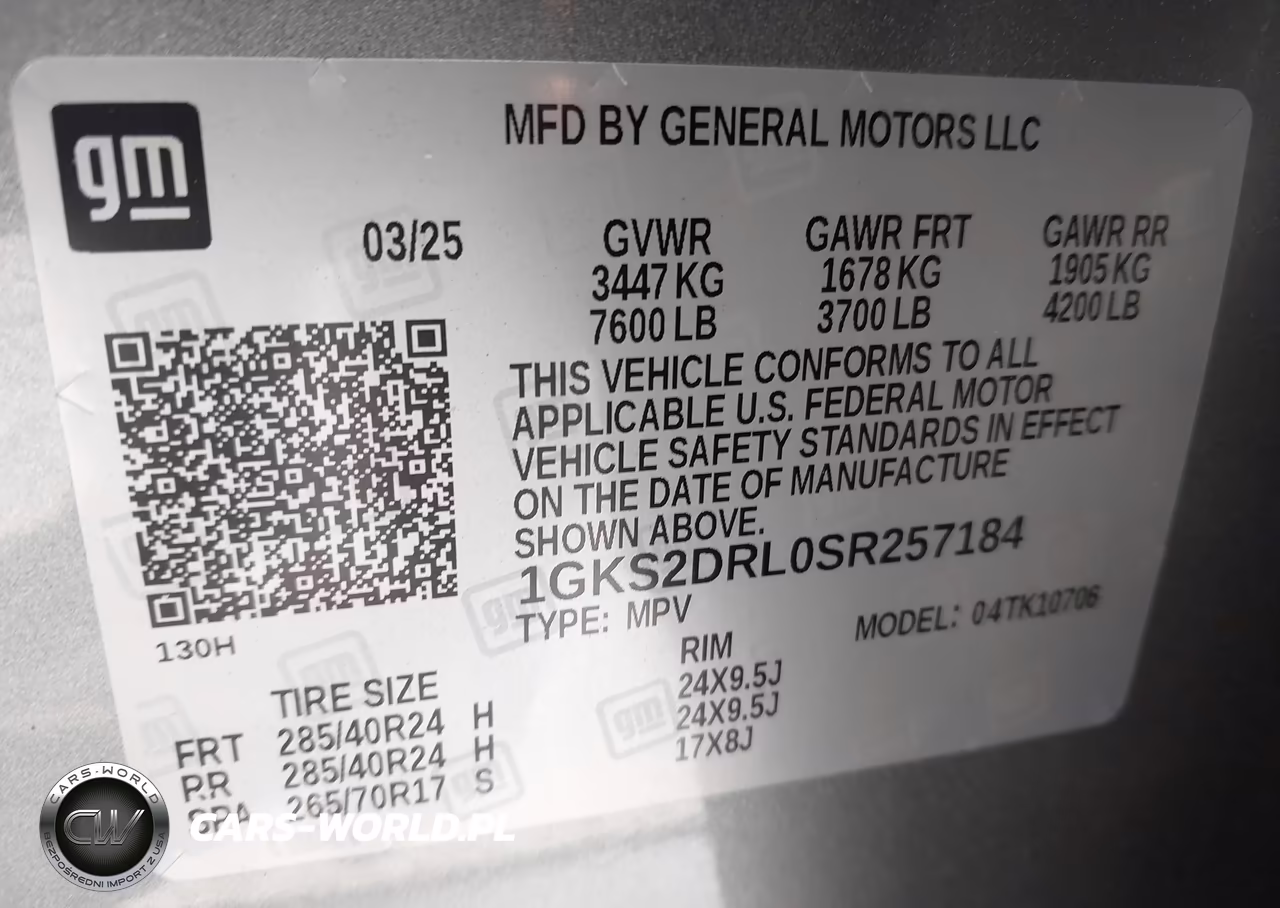 2025 GMC Yukon 4Wd Denali VIN:1GKS2DRL0SR257184 - 9
