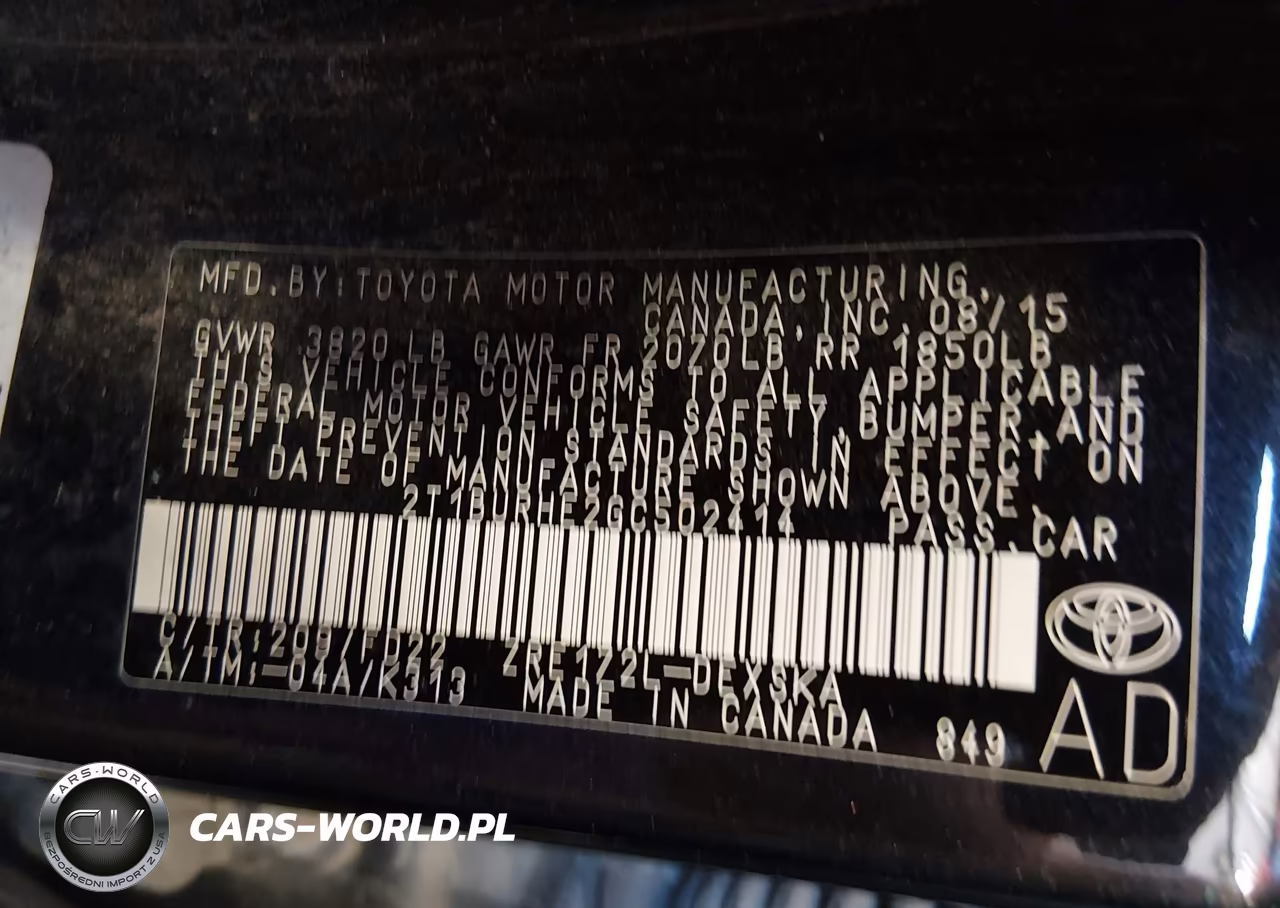 2016 Toyota Corolla S W-Special Edition Pkg VIN:2T1BURHE2GC502414 - 9