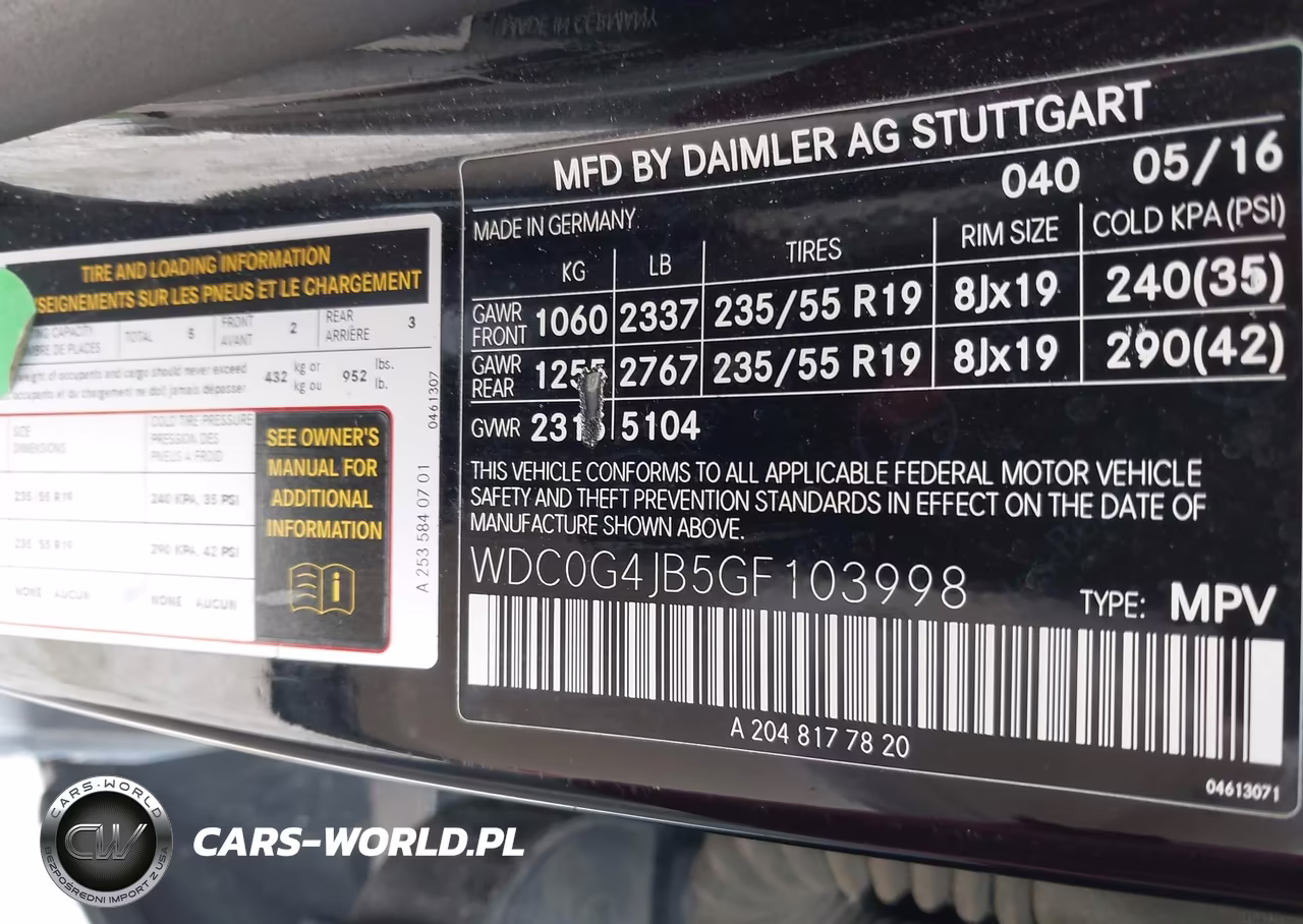 2016 Mercedes-Benz Glc 300 VIN:WDC0G4JB5GF103998 - 9