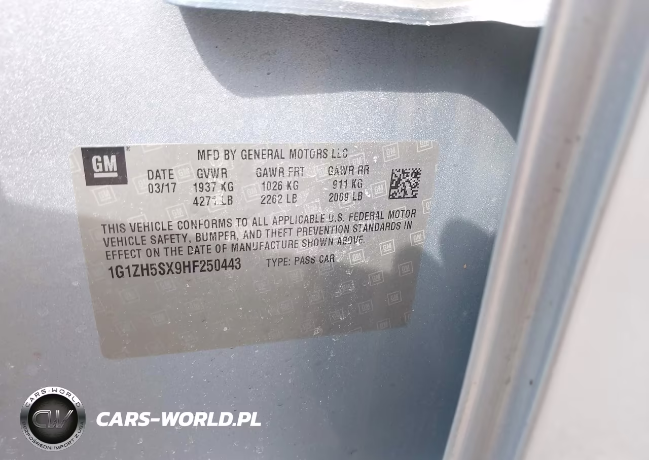 2017 Chevrolet Malibu Premier VIN:1G1ZH5SX9HF250443 - 9