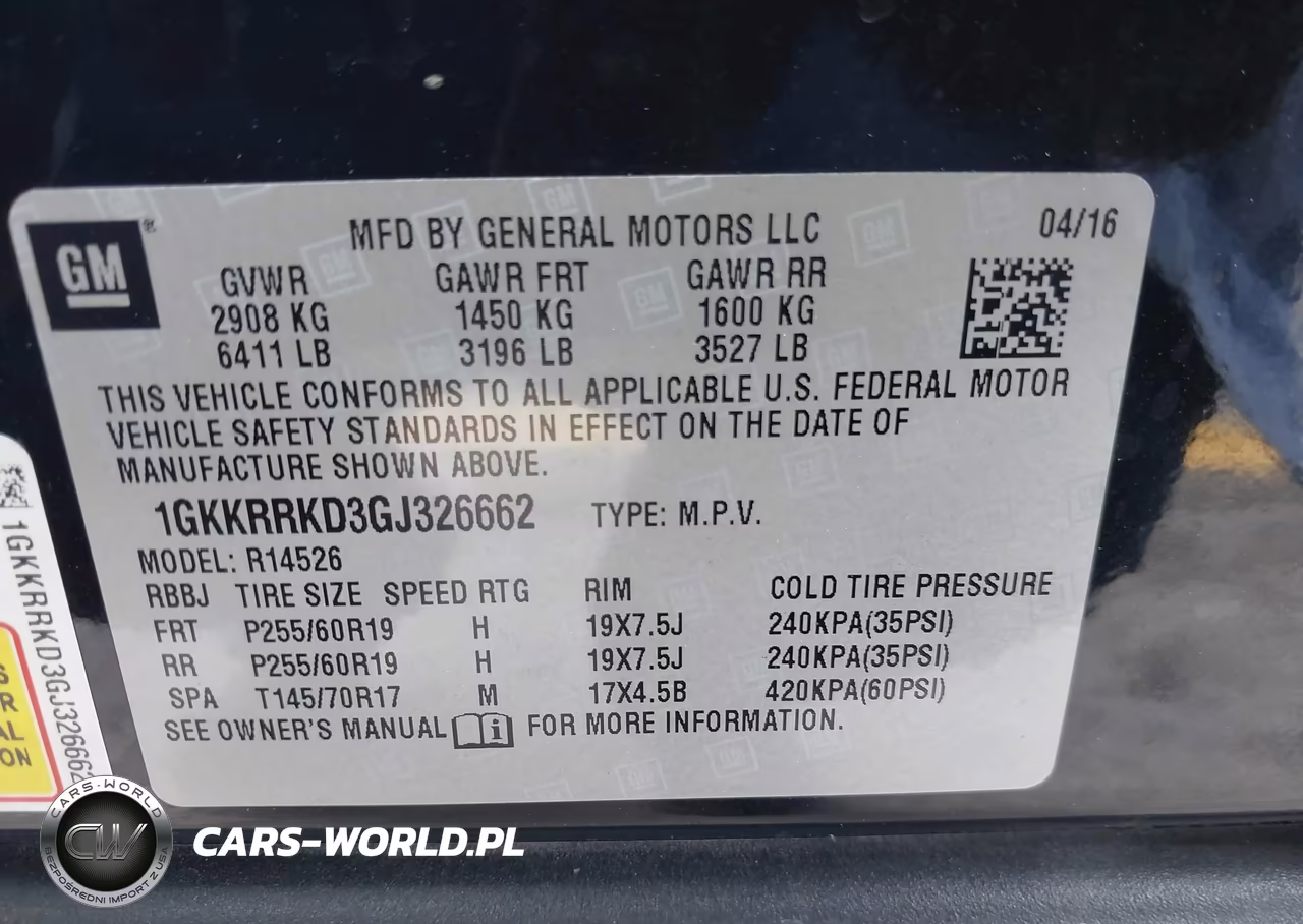2016 GMC Acadia Slt-1 VIN:1GKKRRKD3GJ326662 - 9