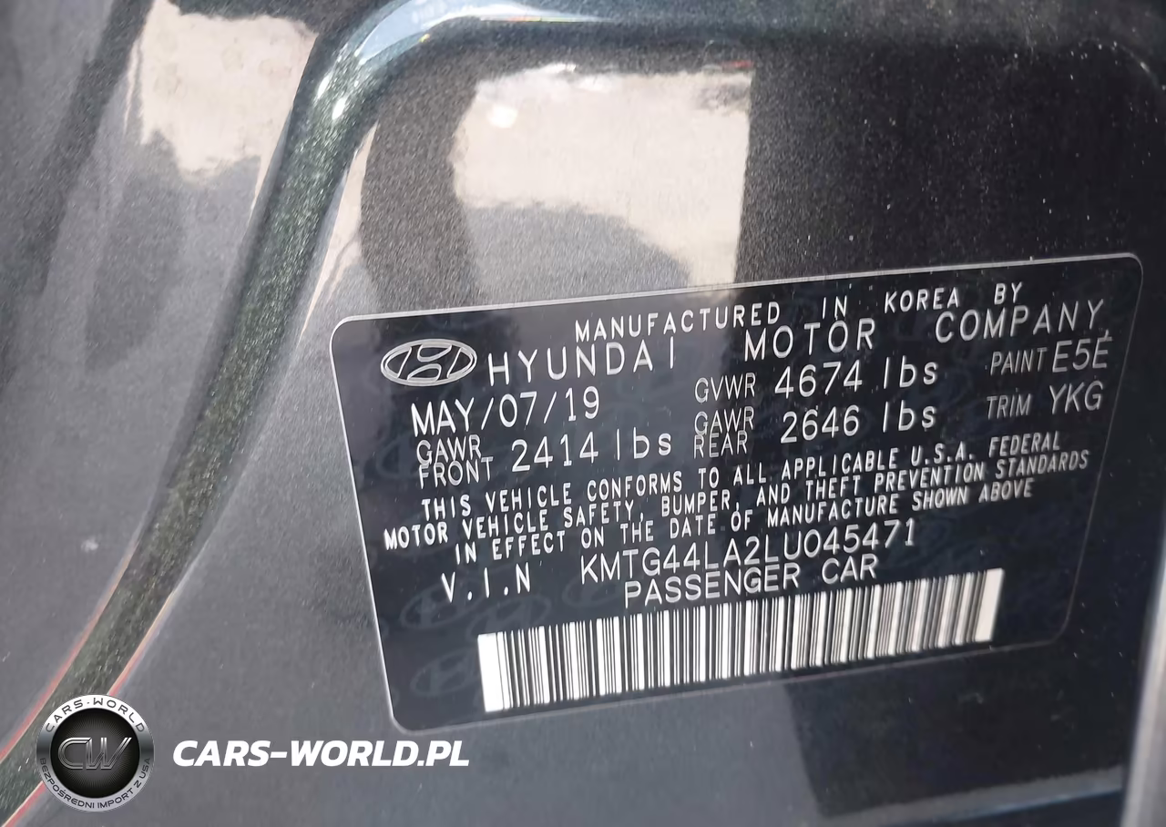 2020 Genesis G70 2.0T Rwd VIN:KMTG44LA2LU045471 - 9