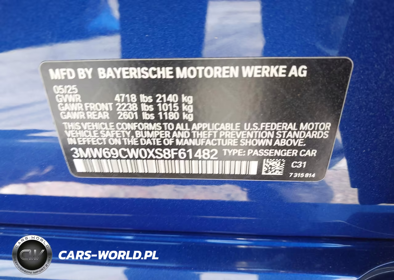 2025 BMW 330I VIN:3MW69CW0XS8F61482 - 9