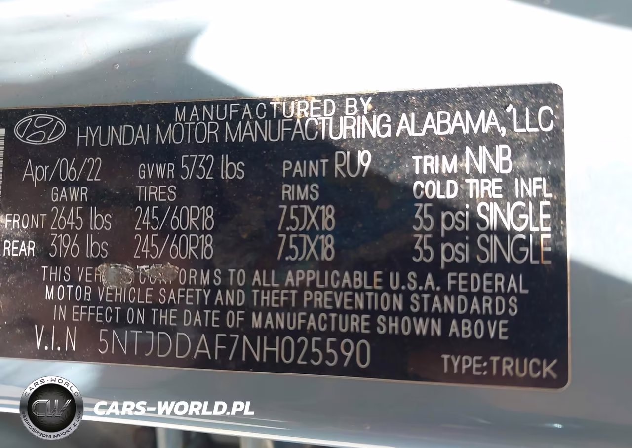 2022 Hyundai Santa Cruz Sel Premium VIN:5NTJDDAF7NH025590 - 9