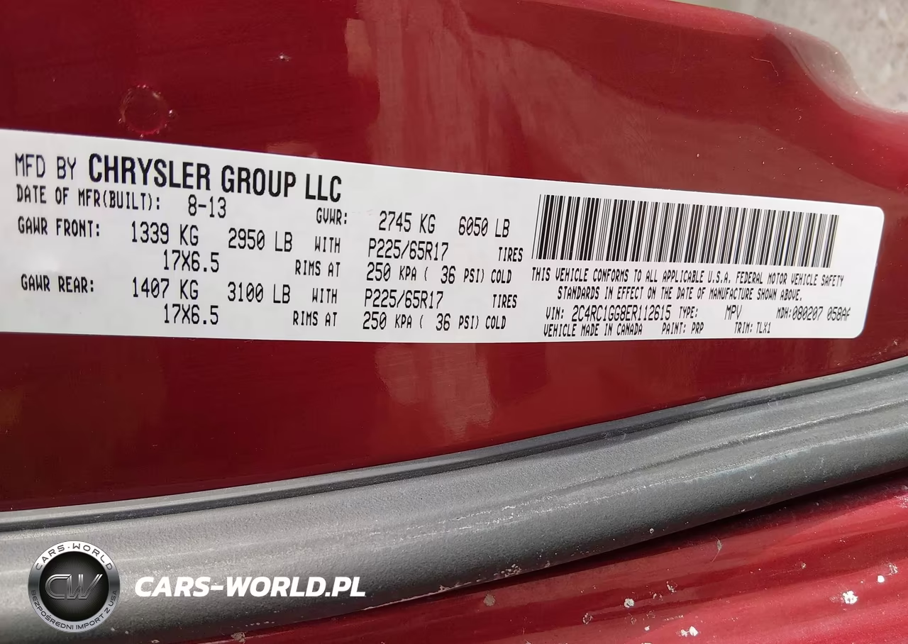 2014 Chrysler Town & Country Limited VIN:2C4RC1GG8ER112615 - 9
