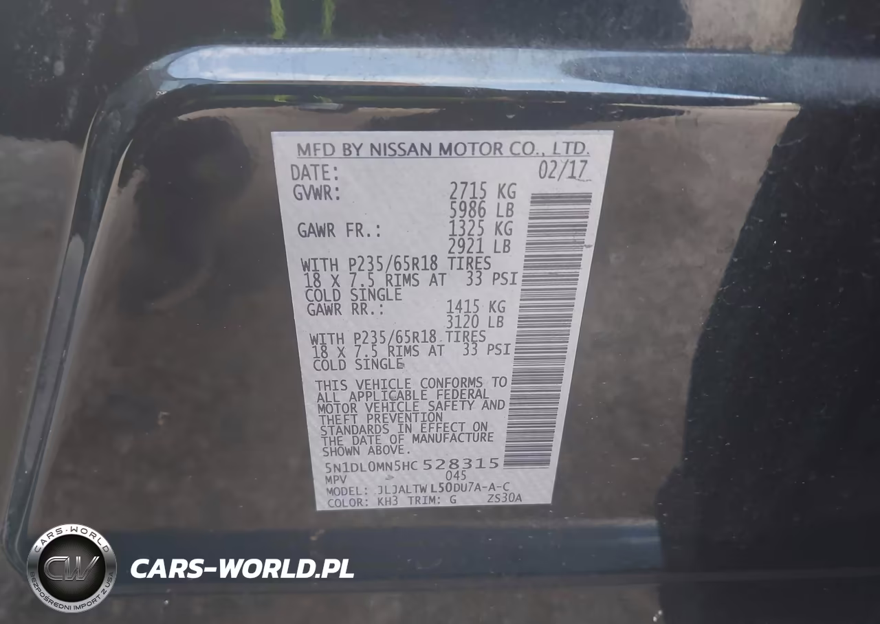 2017 Infiniti Qx60 VIN:5N1DL0MN5HC528315 - 9