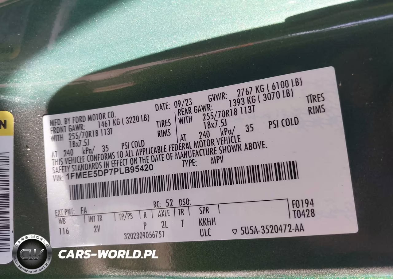2023 Ford Bronco Outer Banks VIN:1FMEE5DP7PLB95420 - 9