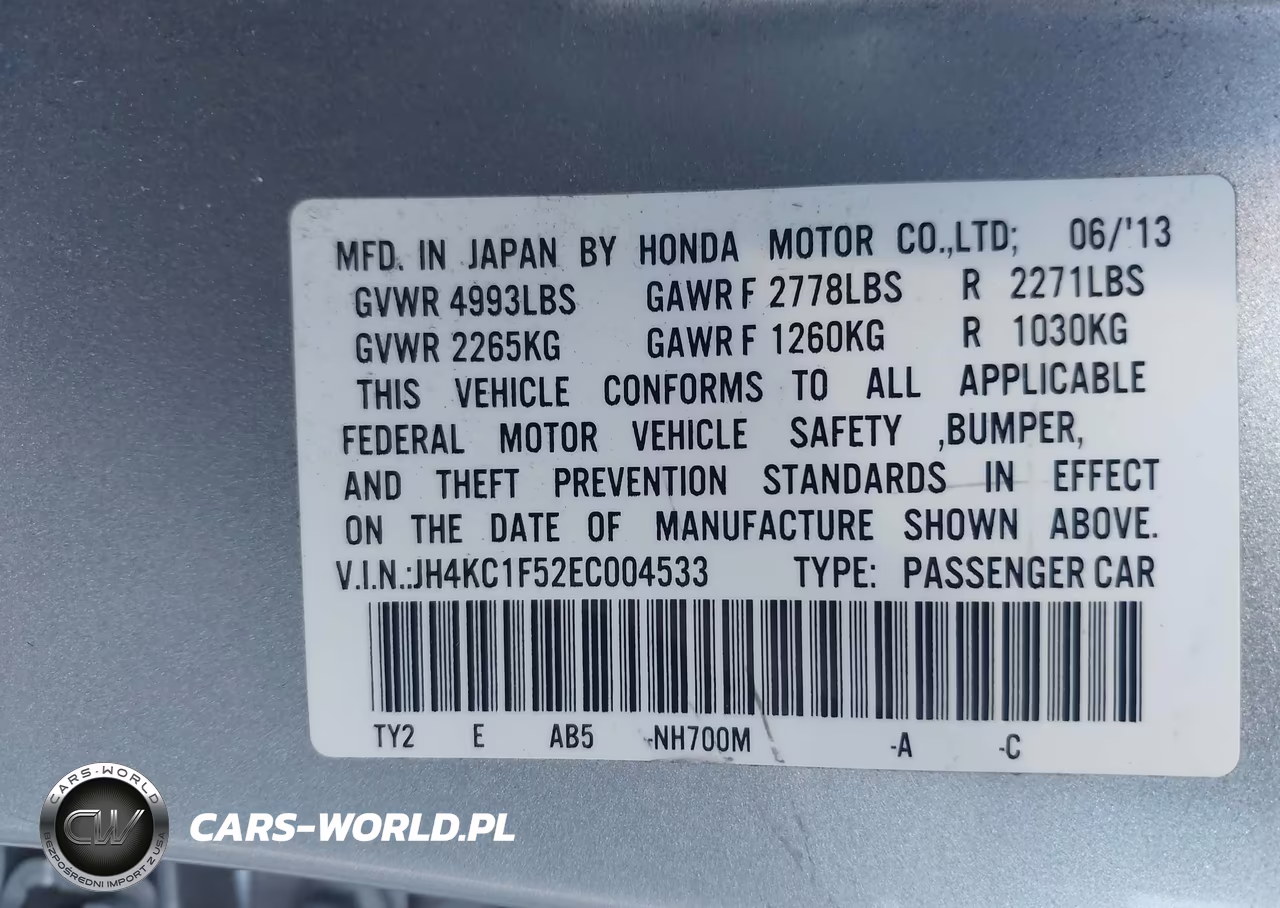 2014 Acura Rlx VIN:JH4KC1F52EC004533 - 9