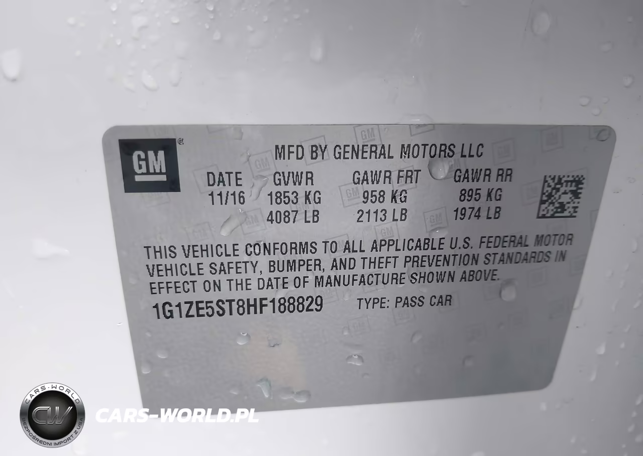 2017 Chevrolet Malibu 1Lt VIN:1G1ZE5ST8HF188829 - 9