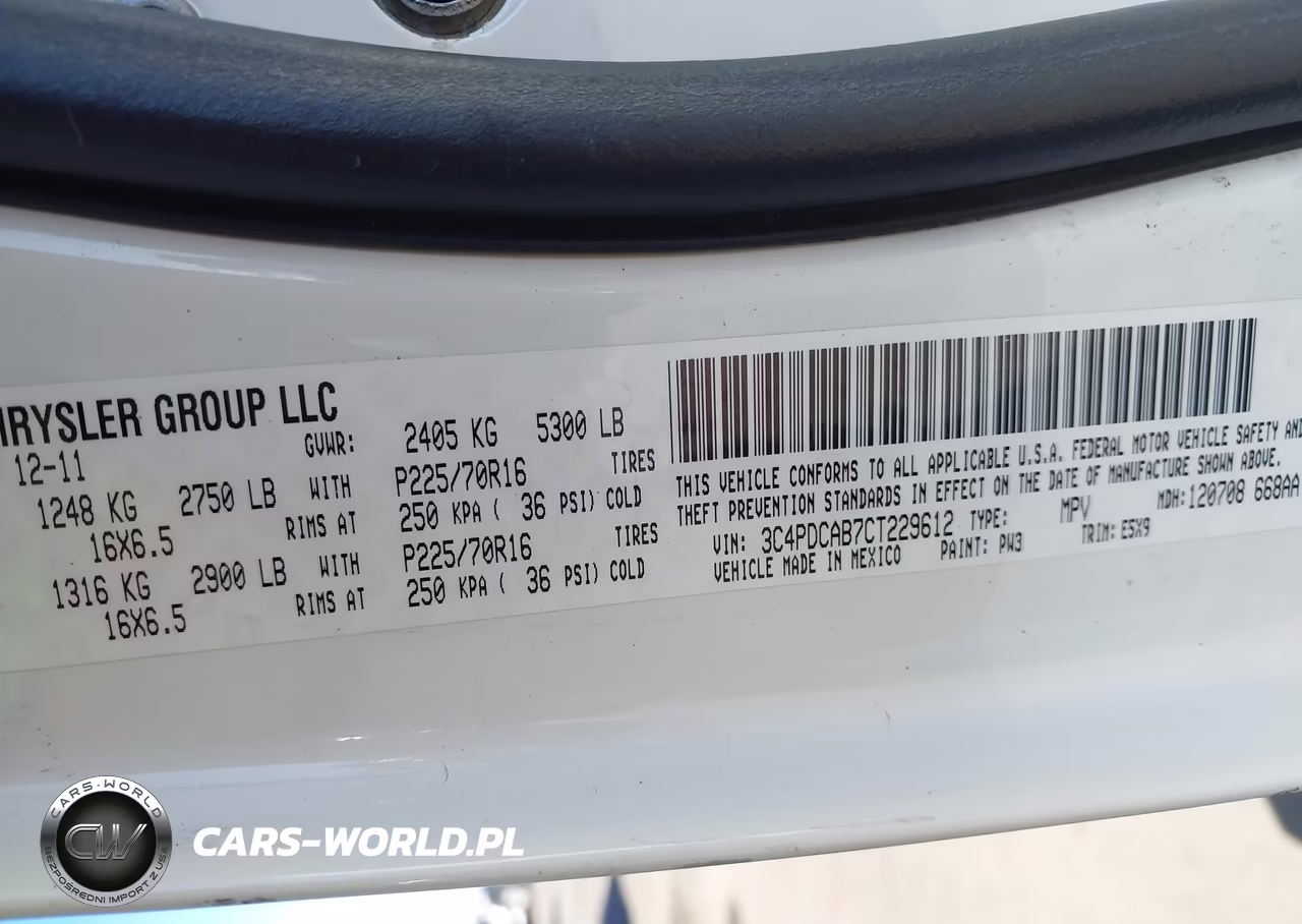 2012 Dodge Journey Se-Avp VIN:3C4PDCAB7CT229612 - 9