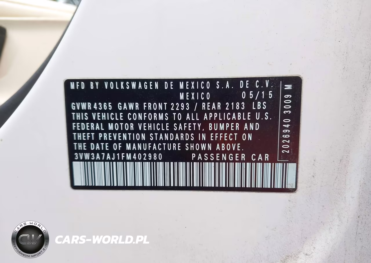 2015 Volkswagen Jetta 2.0L Tdi Sel VIN:3VW3A7AJ1FM402980 - 9