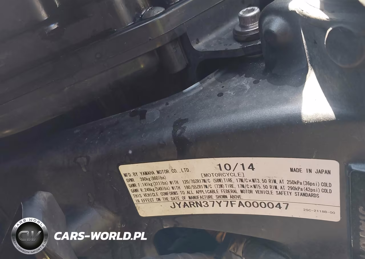 2015 Yamaha Fj09 C VIN:JYARN37Y7FA000047 - 10