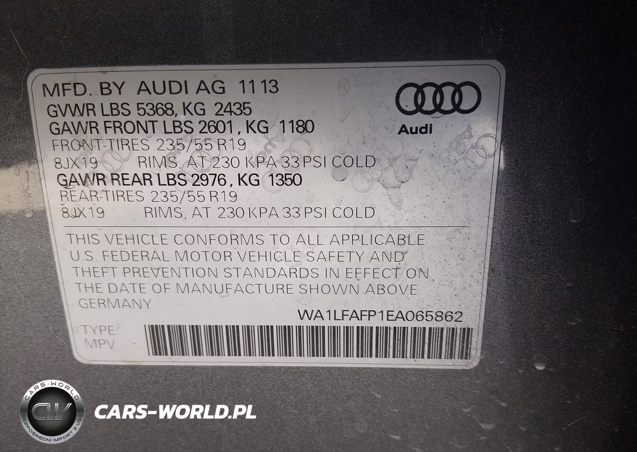 2014 Audi Q5 2.0T Premium VIN:WA1LFAFP1EA065862 - 9