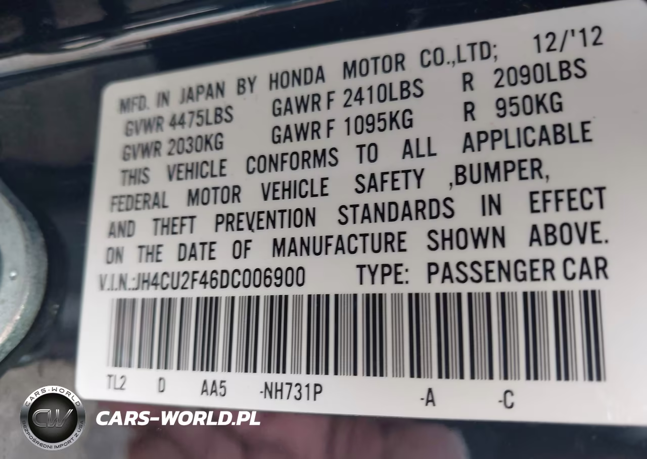 2013 Acura Tsx 2.4 VIN:JH4CU2F46DC006900 - 9