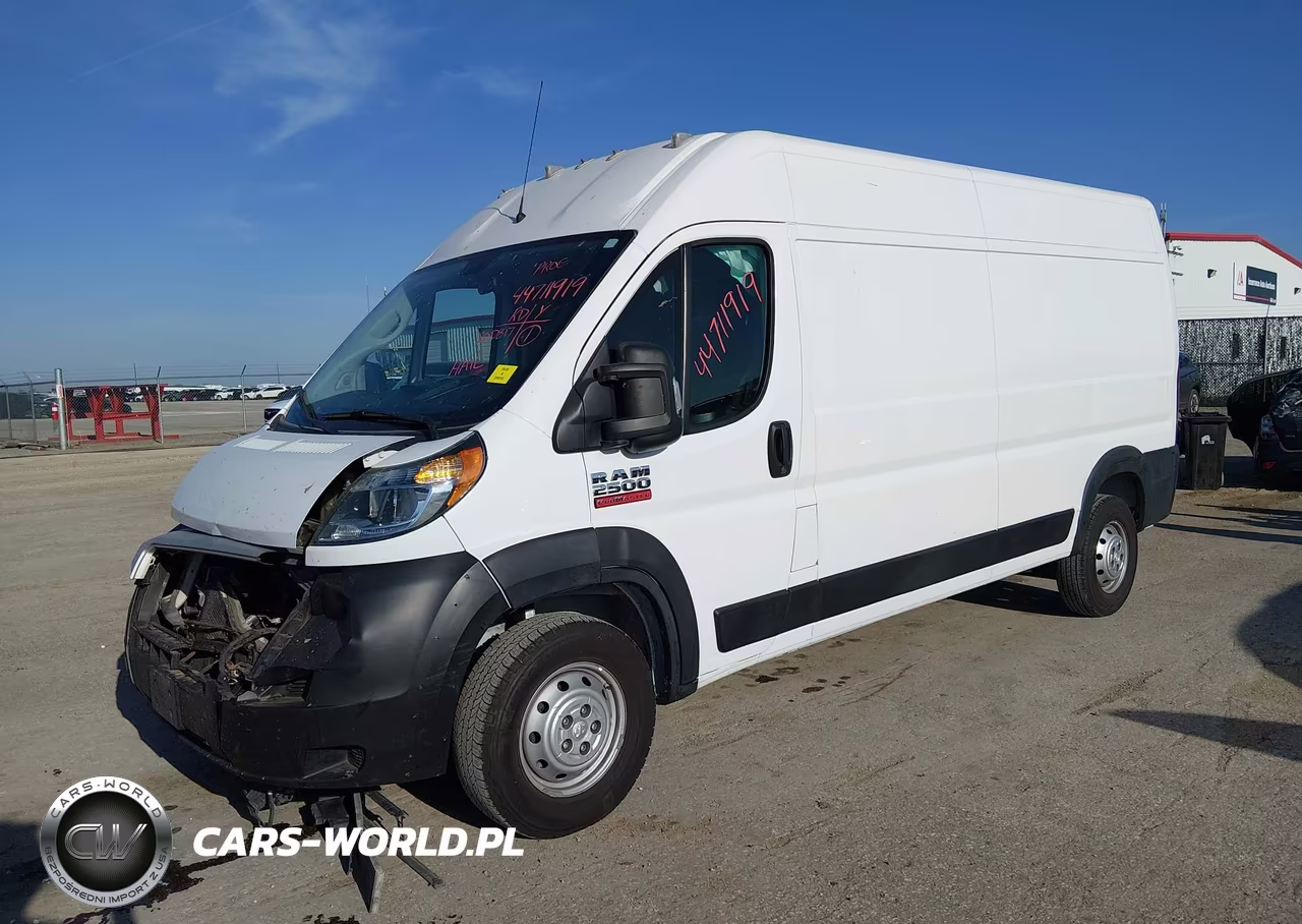 2021 Ram Promaster 2500 High Roof 159 Wb VIN:3C6LRVDG6ME513961 - 2