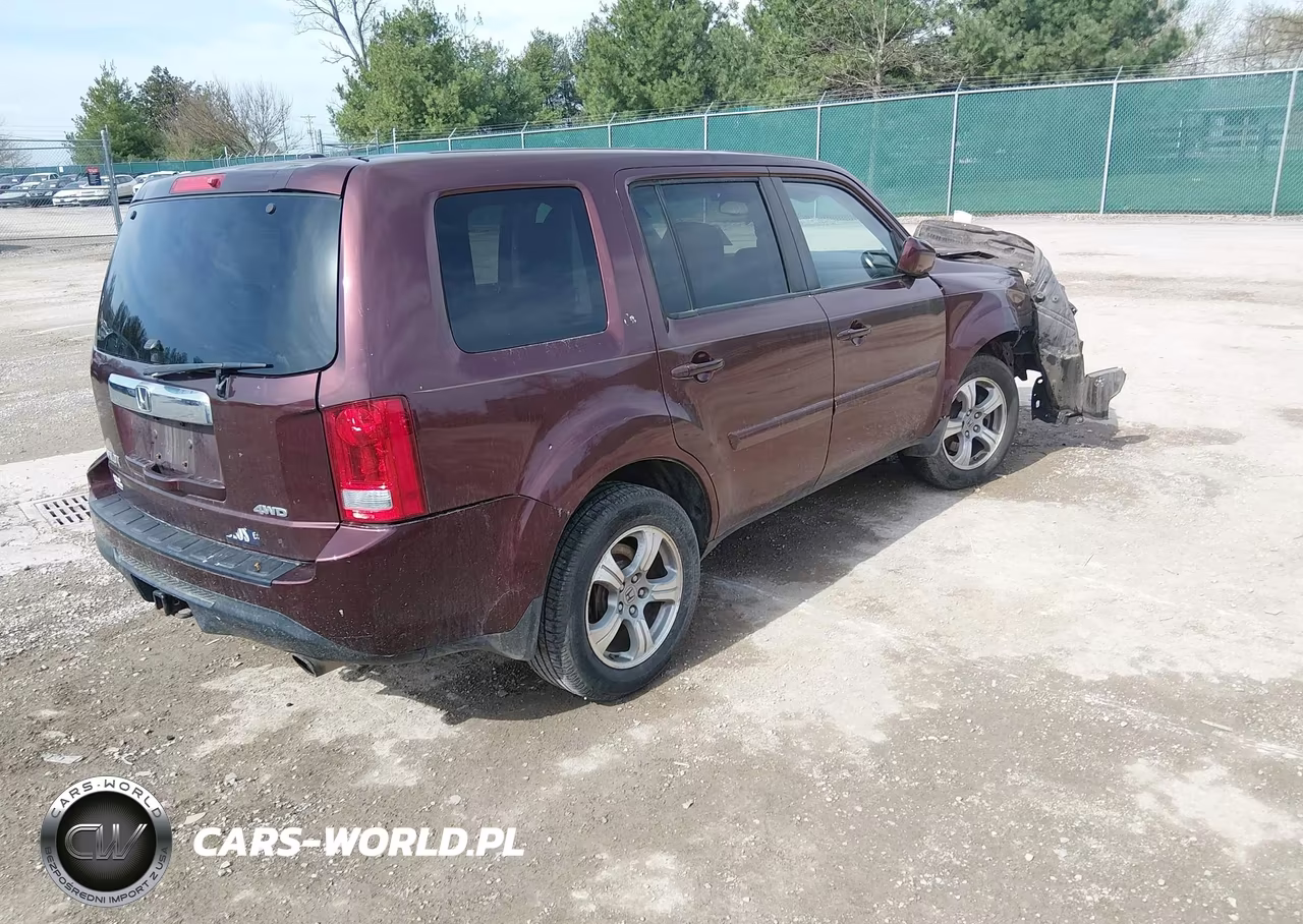 2012 Honda Pilot Ex-L VIN:5FNYF4H66CB045838 - 4