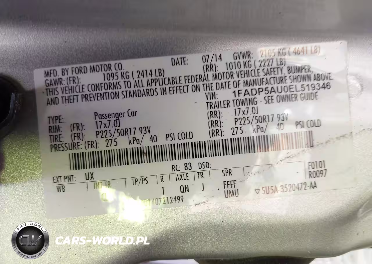 2014 Ford C-Max Hybrid Se VIN:1FADP5AU0EL519346 - 9