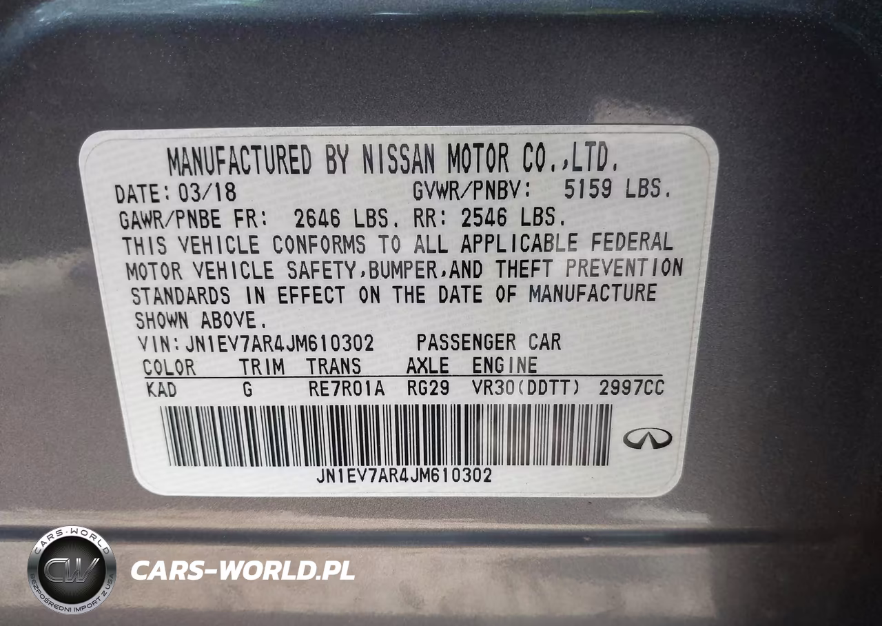 2018 Infiniti Q50 3.0T Luxe VIN:JN1EV7AR4JM610302 - 9