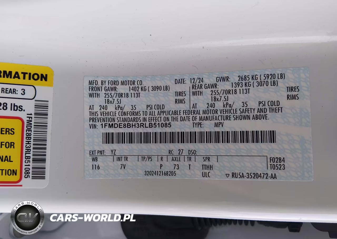 2024 Ford Bronco Outer Banks VIN:1FMDE8BH3RLB51085 - 9