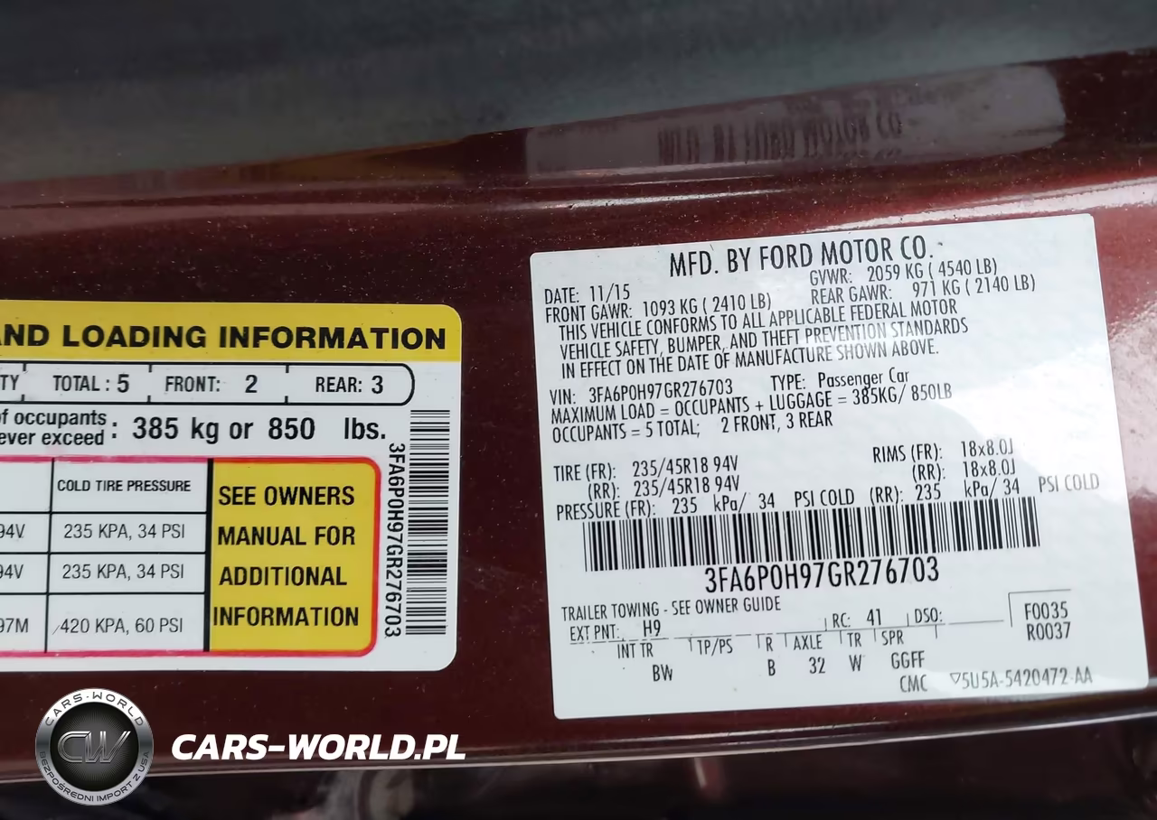 2016 Ford Fusion Se VIN:3FA6P0H97GR276703 - 9