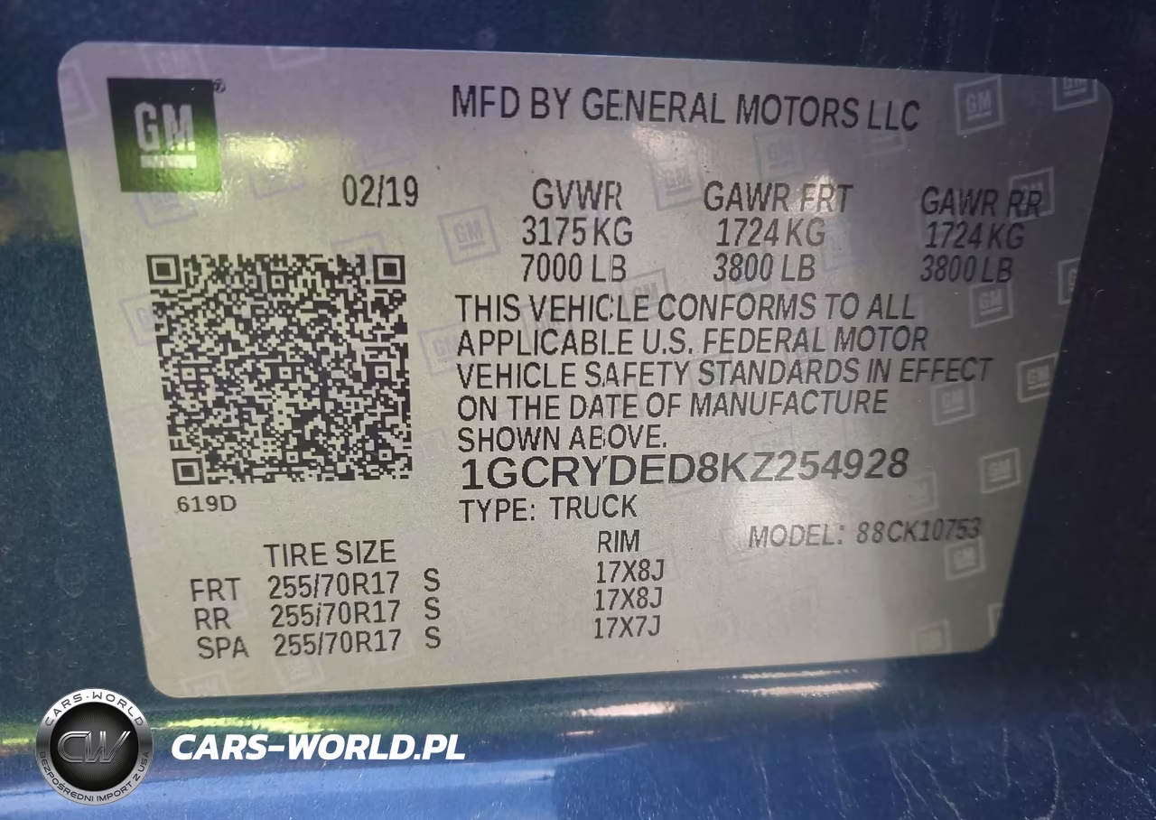 2019 Chevrolet Silverado 1500 Lt VIN:1GCRYDED8KZ254928 - 9