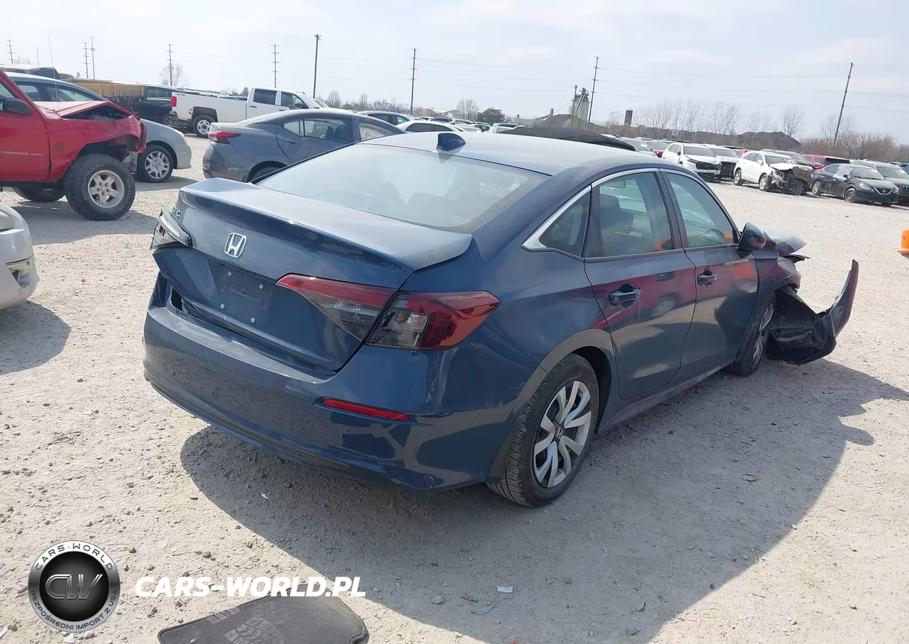 2025 Honda Civic Lx VIN:2HGFE2F22SH523228 - 4