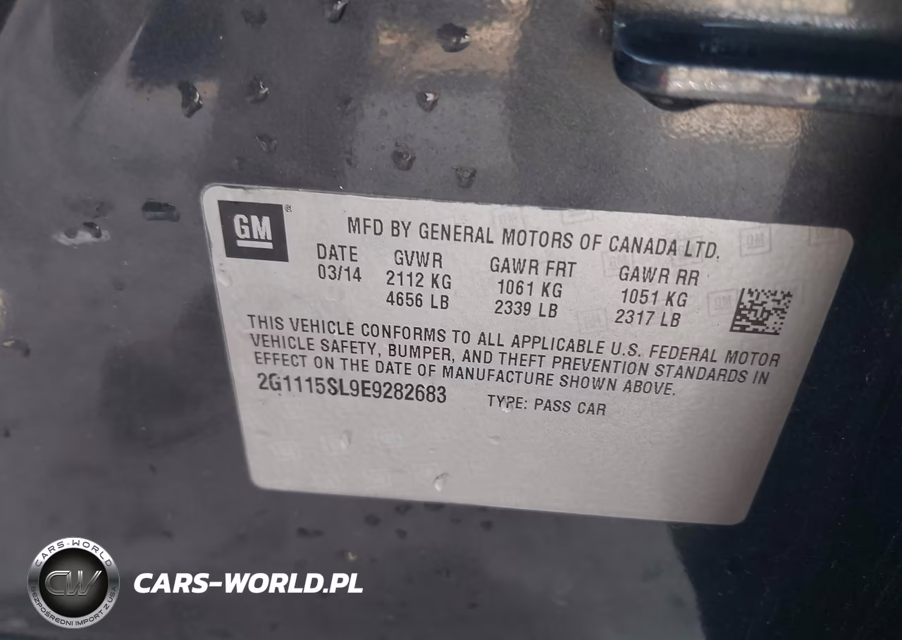 2014 Chevrolet Impala 1Lt VIN:2G1115SL9E9282683 - 9