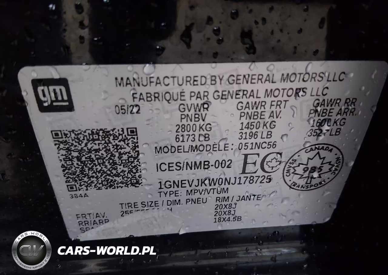 2022 Chevrolet Traverse Rs VIN:1GNEVJKW0NJ178725 - 9