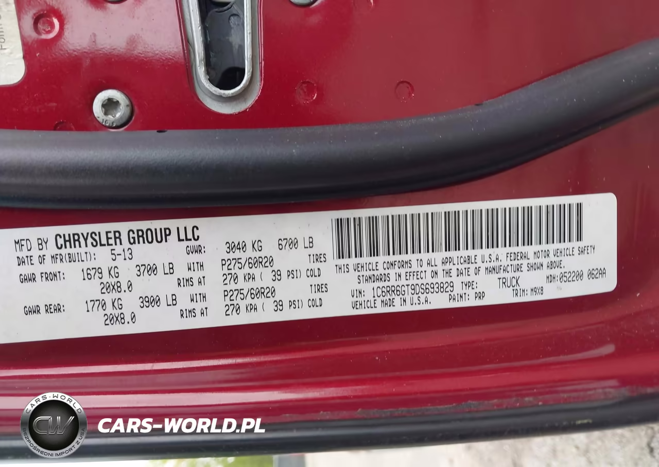 2013 Ram 1500 Big Horn VIN:1C6RR6GT9DS693829 - 9