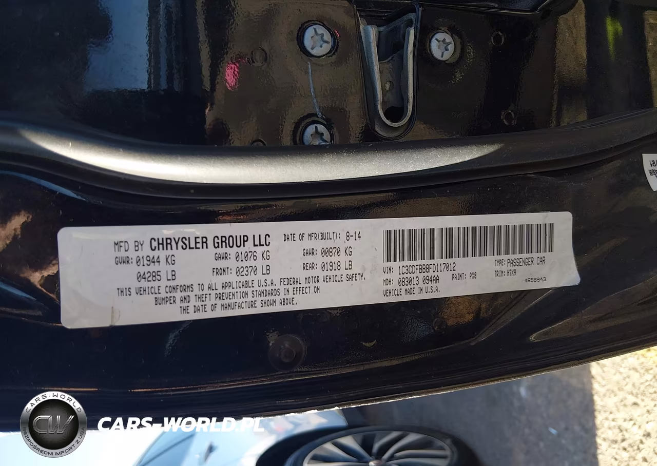2015 Dodge Dart Sxt VIN:1C3CDFBB8FD117012 - 9