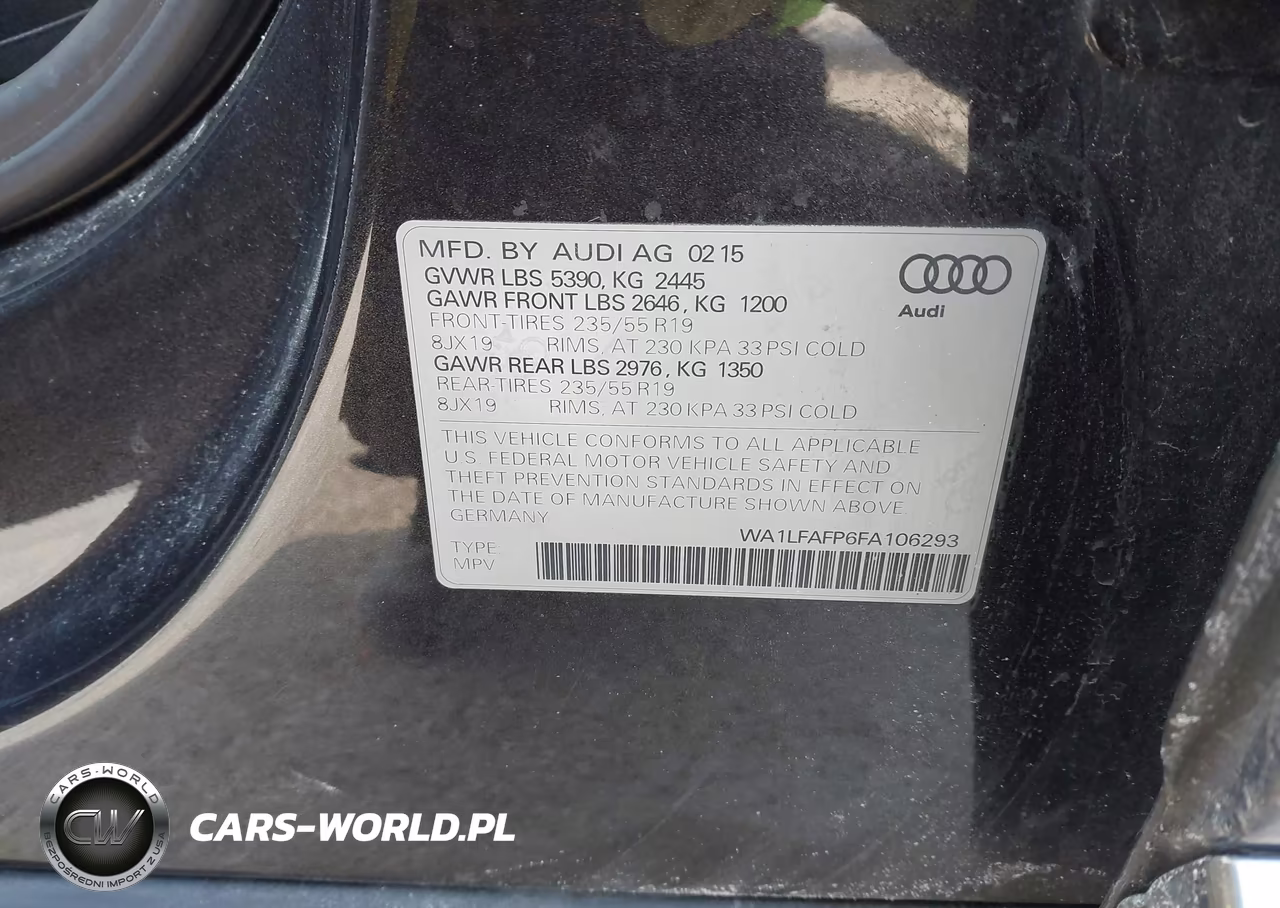 2015 Audi Q5 2.0T Premium VIN:WA1LFAFP6FA106293 - 9