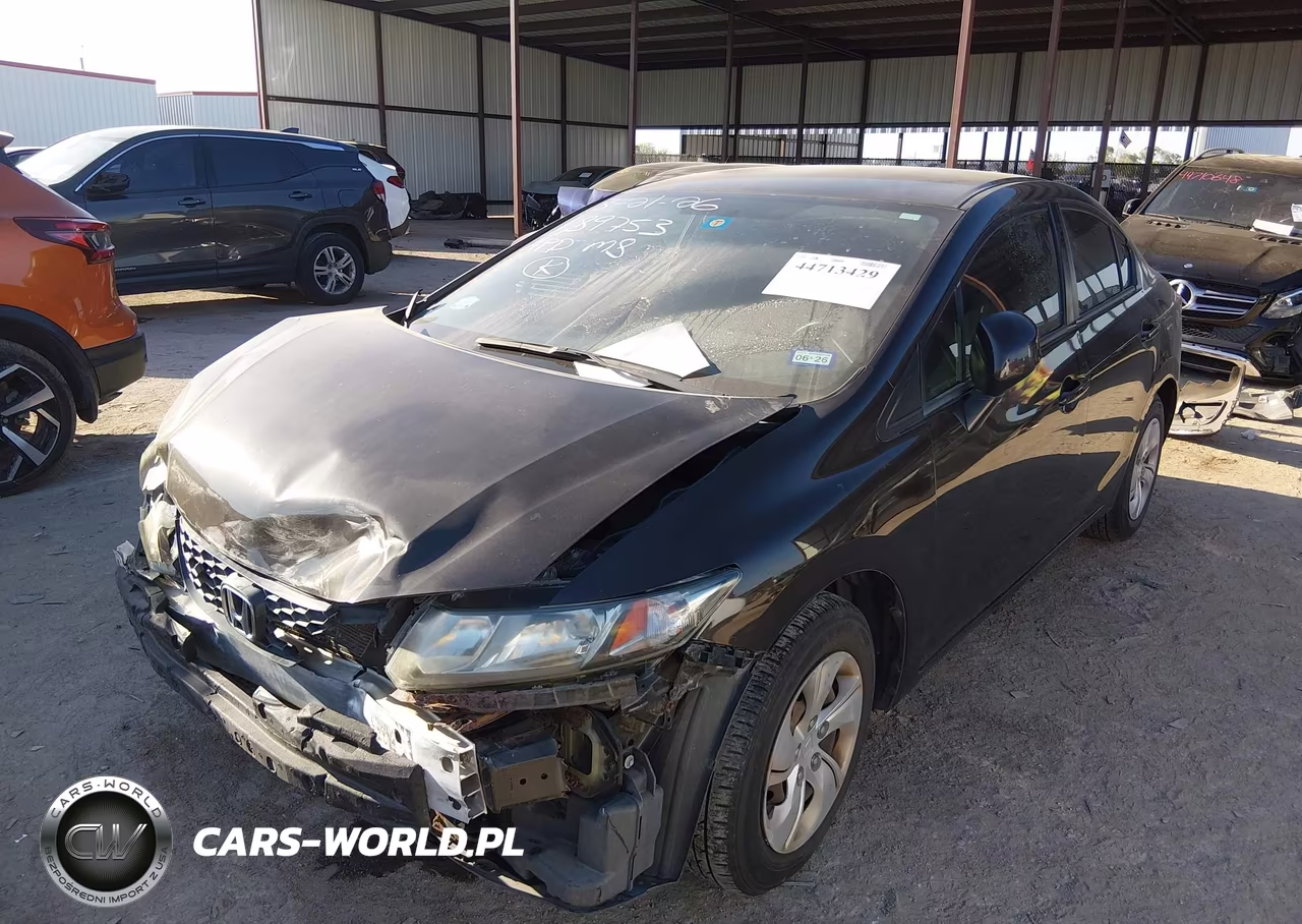 2013 Honda Civic Lx VIN:2HGFB2F5XDH586342 - 2