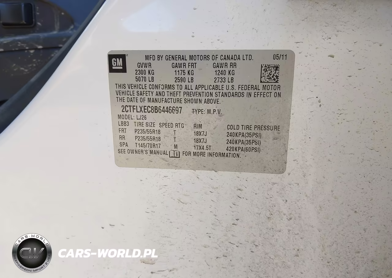 2011 GMC Terrain Slt-2 VIN:2CTFLXEC8B6446697 - 9