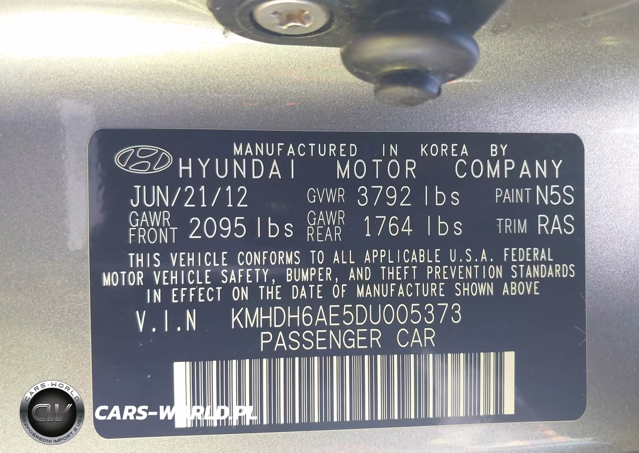 2013 Hyundai Elantra Se VIN:KMHDH6AE5DU005373 - 9