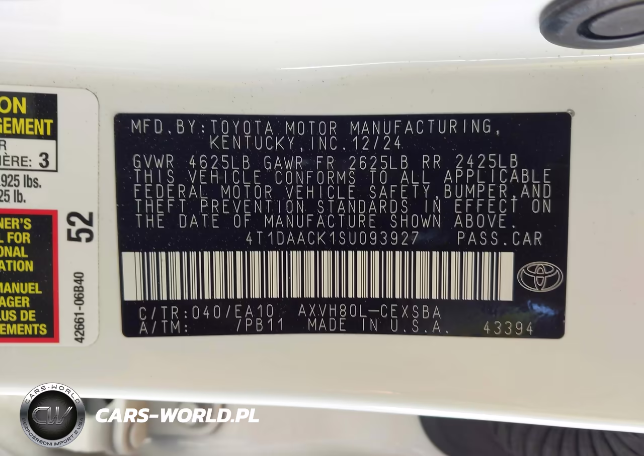 2025 Toyota Camry Se VIN:4T1DAACK1SU093927 - 9