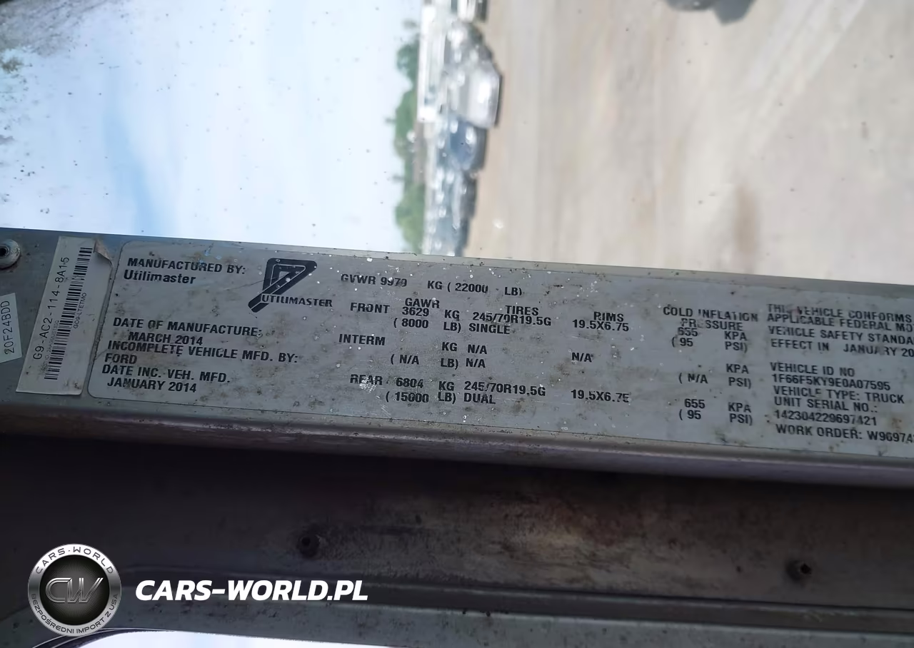 2014 Ford F-59 Commercial Stripped VIN:1F66F5KY9E0A07595 - 12