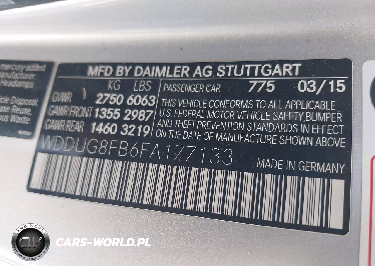 2015 Mercedes-Benz S 550 4Matic VIN:WDDUG8FB6FA177133 - 9