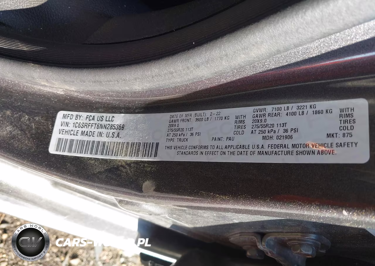 2022 Ram 1500 Big Horn 4X4 5'7 Box VIN:1C6SRFFT6NN285369 - 9