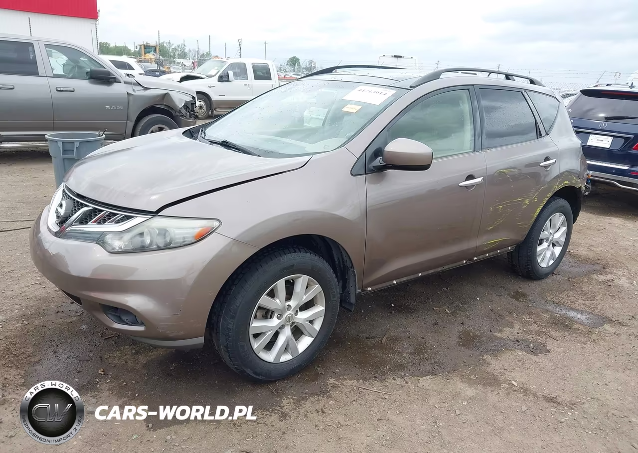 2014 Nissan Murano Sl VIN:JN8AZ1MW0EW511778 - 2