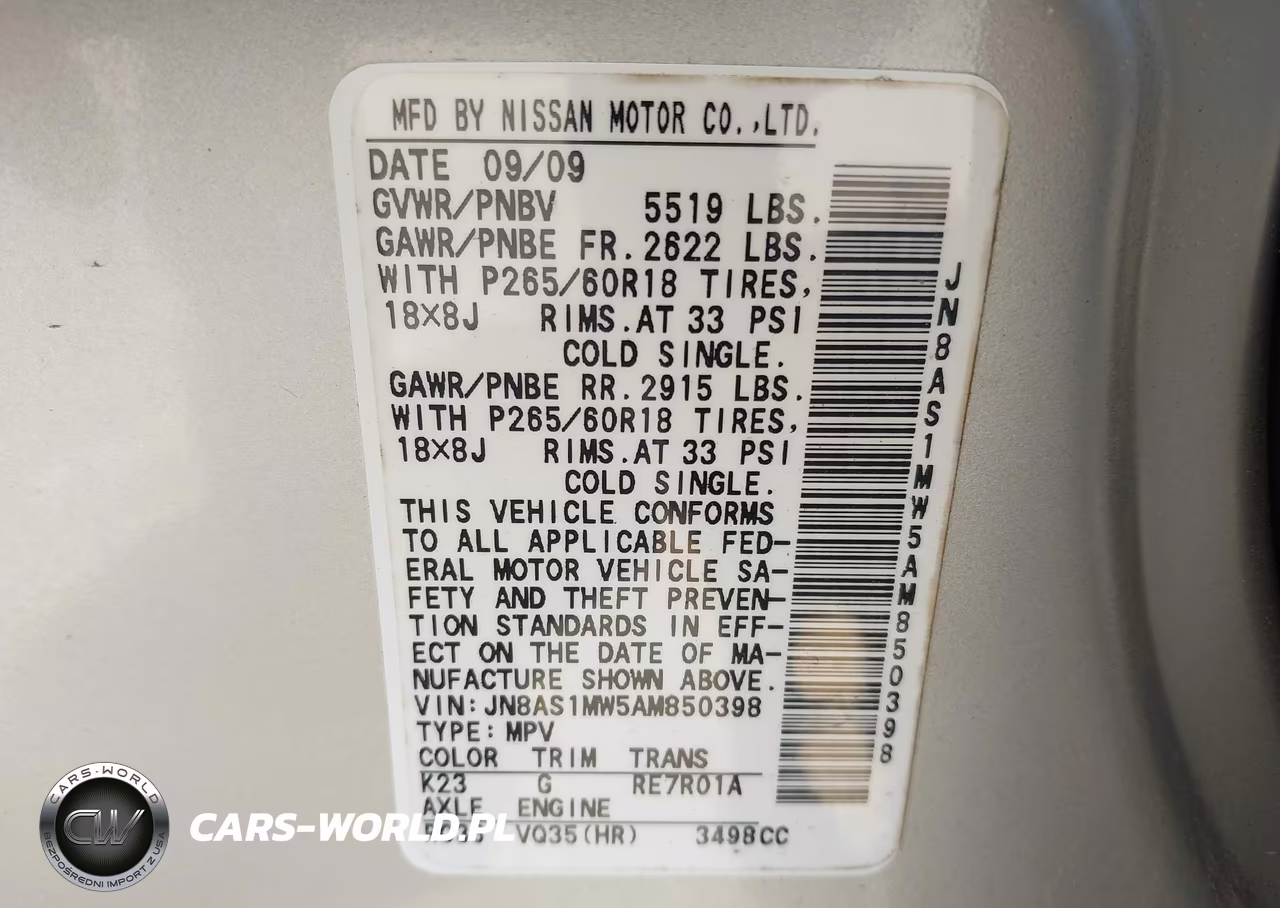 2010 Infiniti Fx35 VIN:JN8AS1MW5AM850398 - 9
