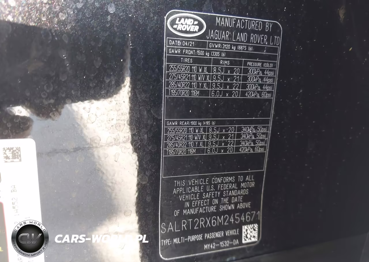 2021 Land Rover Discovery P300 S R-Dynamic VIN:SALRT2RX6M2454671 - 9